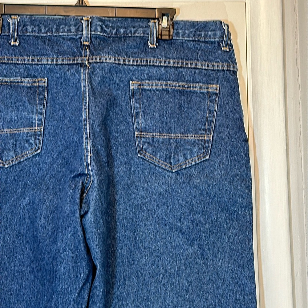 Union Line Straight Fit Dark Wash Cotton Blue Jeans 44x34 NWOT - Picture 8 of 11